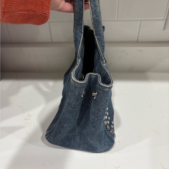 Prada denim and rhinestone tote! - Picture 2 of 6